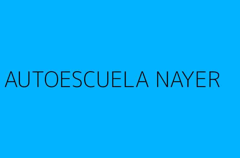 AUTOESCUELA NAYER